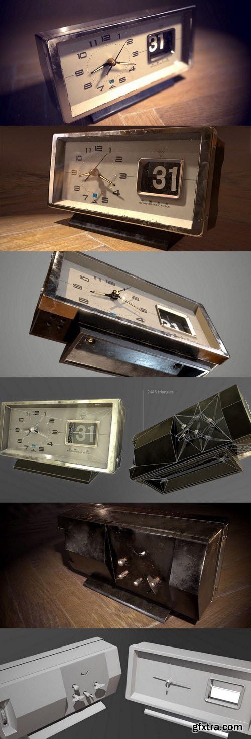 Vintage Alarm Clock – 3D Model