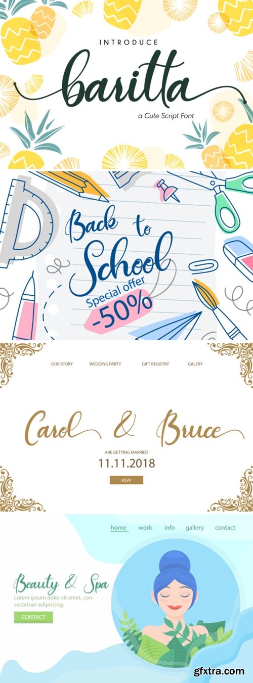 Baritta Script Font