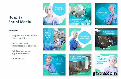 Social Media Kit Hospital