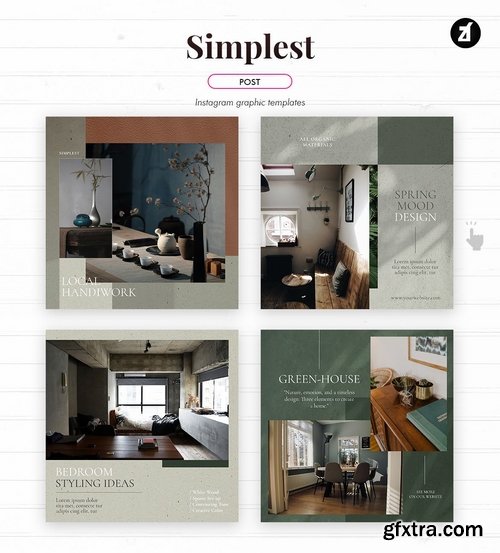 The simplest social media graphic templates