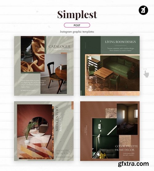 The simplest social media graphic templates