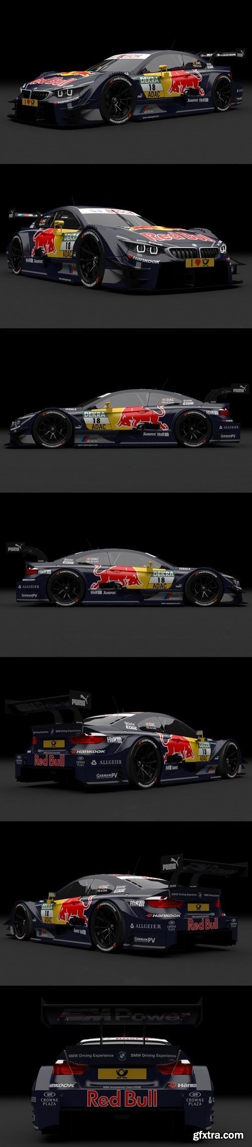 BMW M4 DTM Da Costa 2014 3D Model