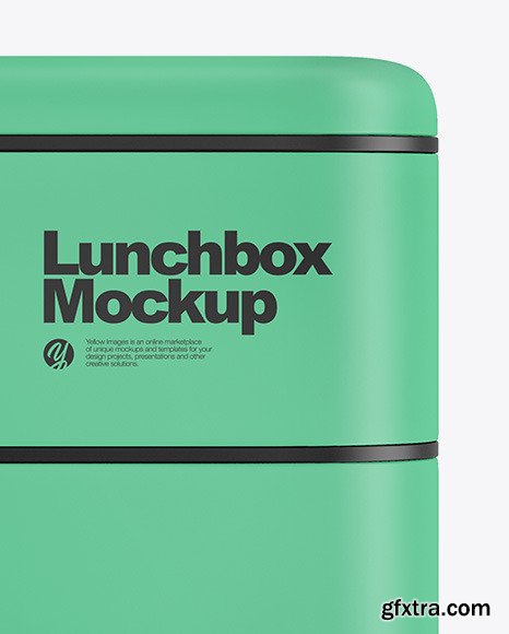 Matte Lunch Box Mockup 47554