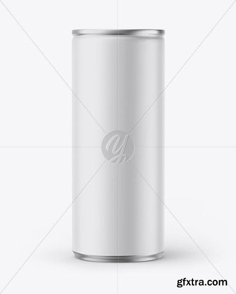 Metallic Can w/ Matte Finish Mockup