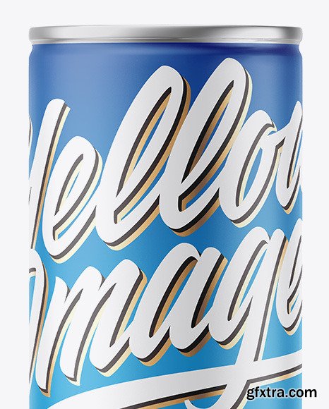 Metallic Can w/ Matte Finish Mockup