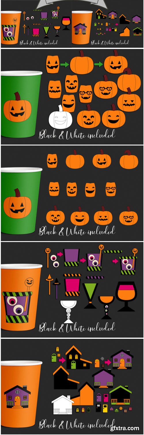 Halloween DIY Clip Art Bundle 1698701