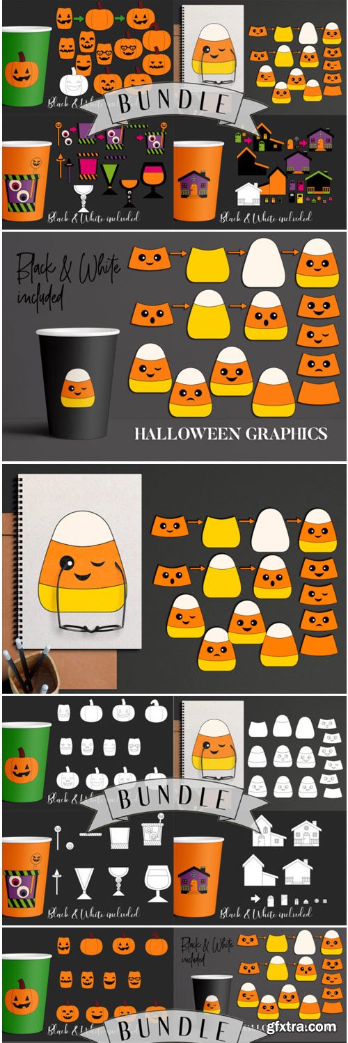 Halloween DIY Clip Art Bundle 1698701