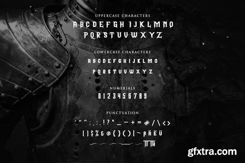 Pattrious - Elegant Gothic Display Typeface