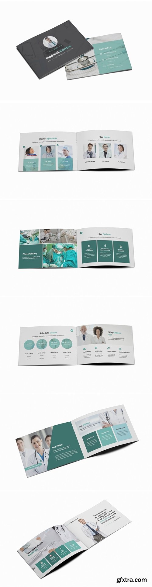 Medical Center A5 Brochure Template