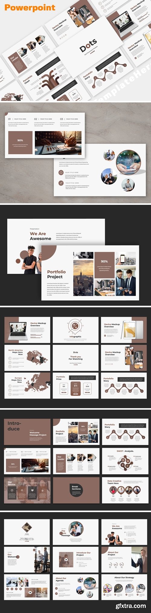 Dots Presentation Powerpoint, Keynote and Google Slides Templates