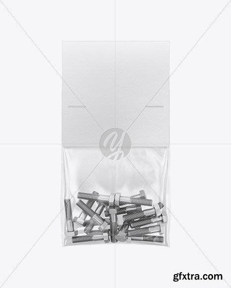 Plastic Bag With Bolts Mockup 47395