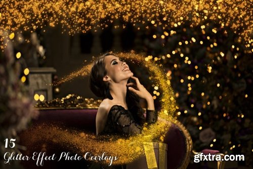 CM - 15 Glitter Effect Photo Overlays 3196476