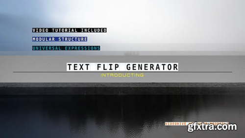 VideoHive Text Flip Generator 16039846