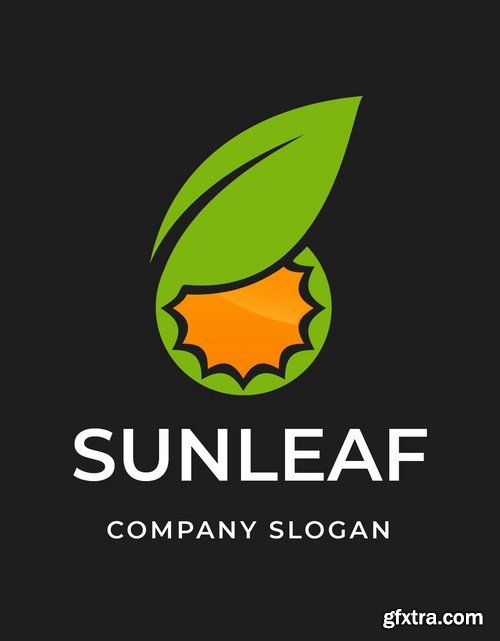 Sun Leaf Logo