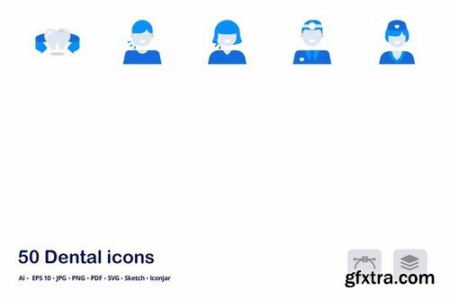 Dental and Healthcare Accent Duo Tone Icons