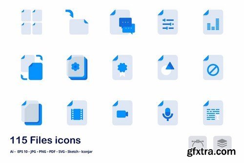 Files and Formats Accent Duo Tone Icons