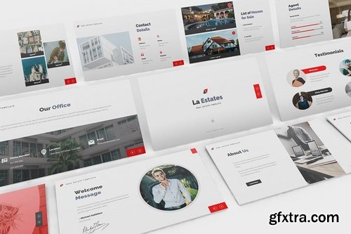 La Estate Real Estate - Powerpoint Google Slides and Keynote Templates