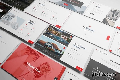 La Estate Real Estate - Powerpoint Google Slides and Keynote Templates