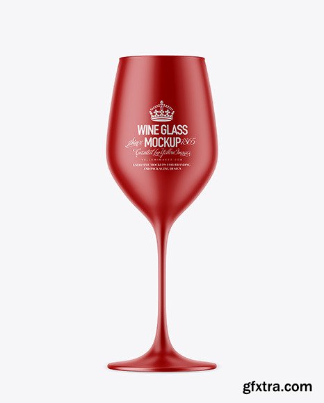 Matte Wine Glass Mockup 47497