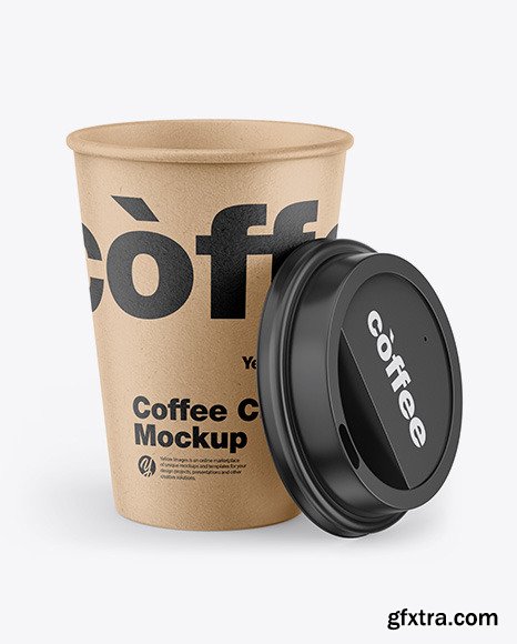 Kraft Coffee Cup Mockup 47456