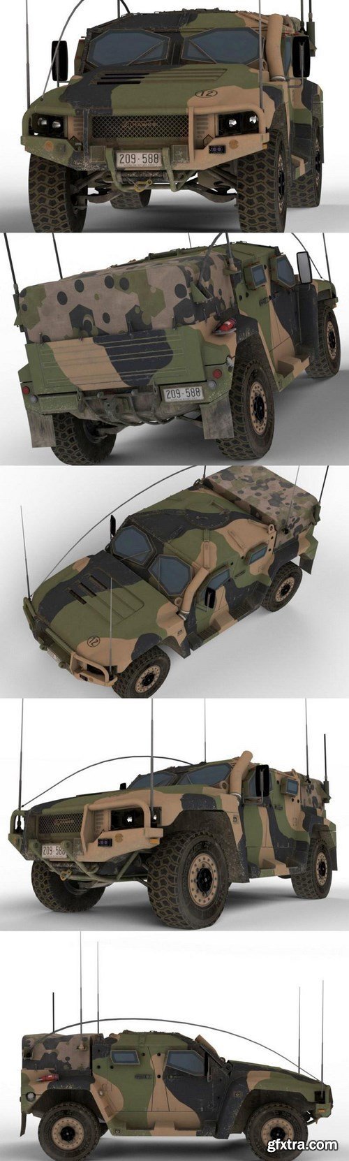 Hawkei Protected Military Vehicle &ndash; 3D Model