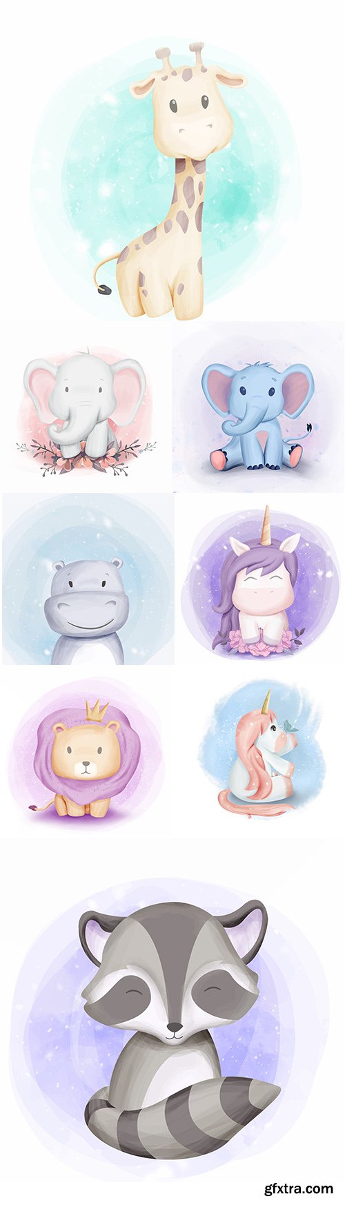 Cute Adorable Illustrations Set vol.2