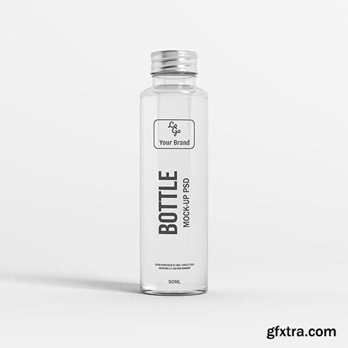 Glass PSD Bottle Mockup