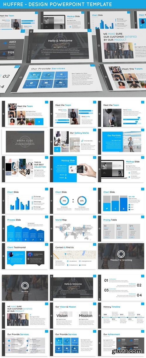 Huffre - Design Powerpoint Template