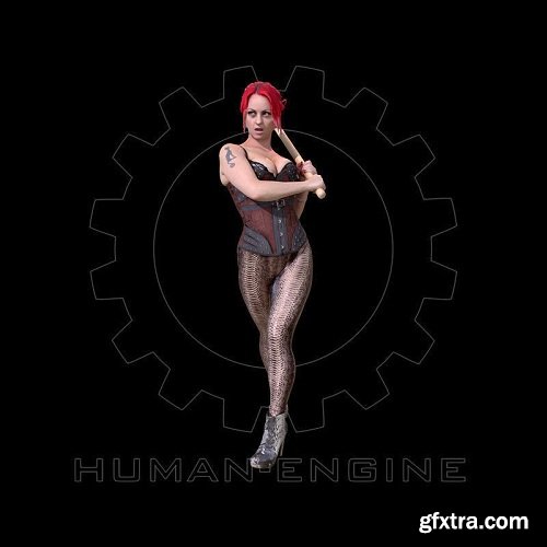 Female Scan - Sonya Corset 3d model