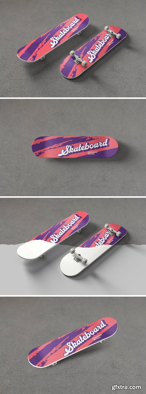 Skateboard PSD Mockups