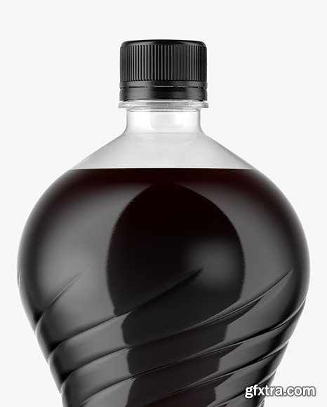 2L PET Bottle With Cola Mockup 47451