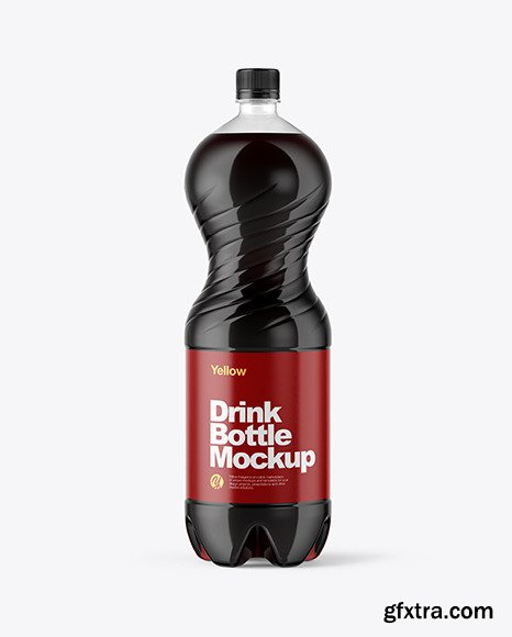 2L PET Bottle With Cola Mockup 47451