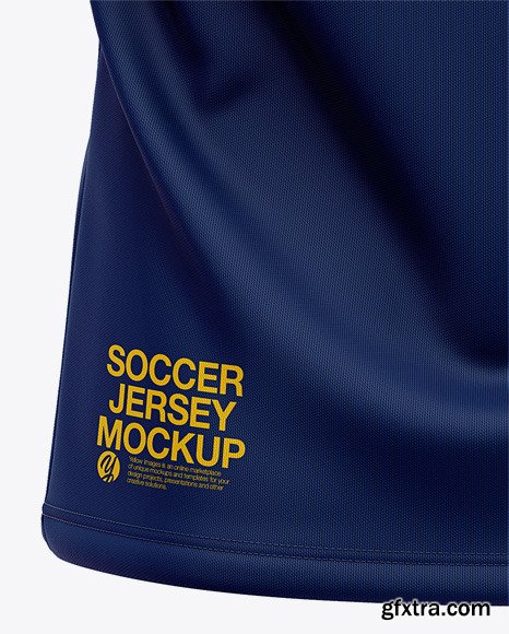 Men’s Soccer /Cricket Jersey Mockup - Back View 47467