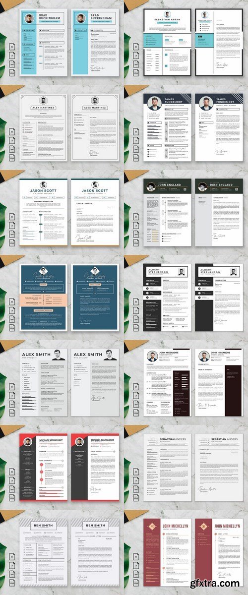 Professional CV And Resume Template Brad Bundle