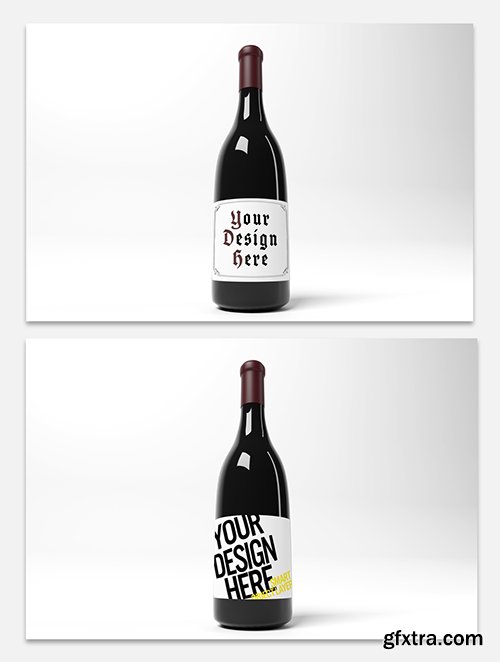 Wine Bottle Label Mockup 238605529