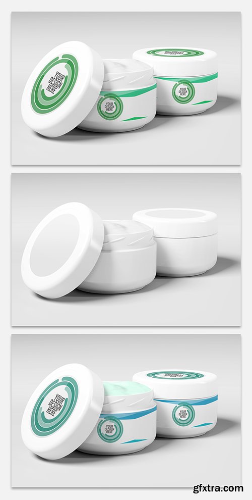 Cream Container Mockup 238605295