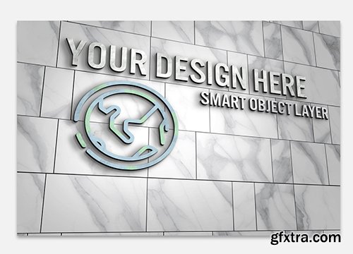 3D Design on Wall Mockup 238605514