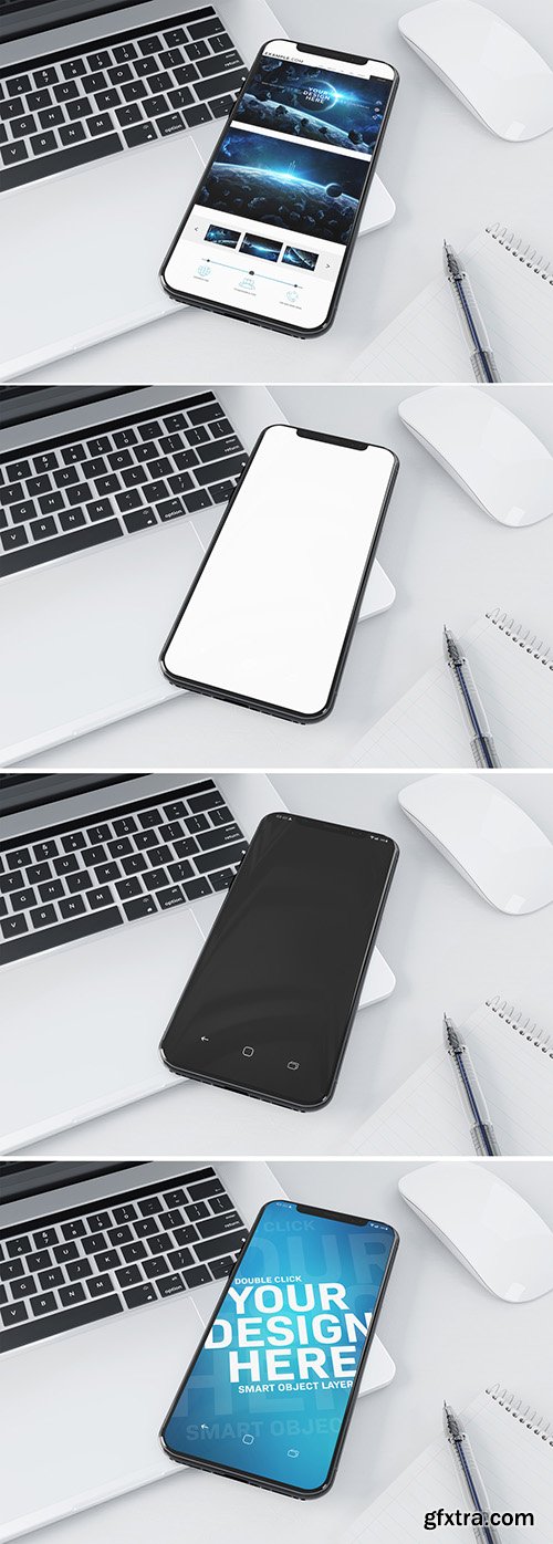 Modern Smartphone and Laptop Mockup 239868509