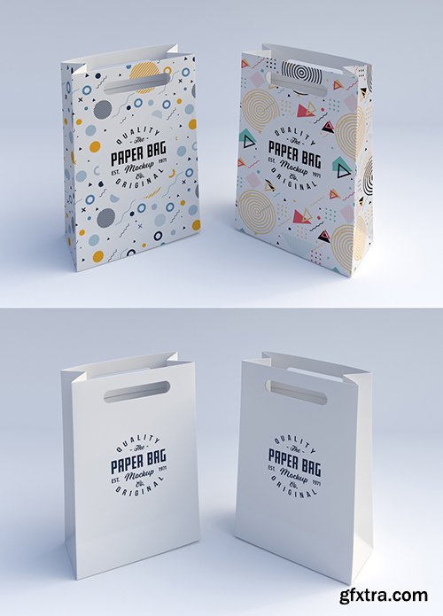 Two Paper Bags Mockup 241463497