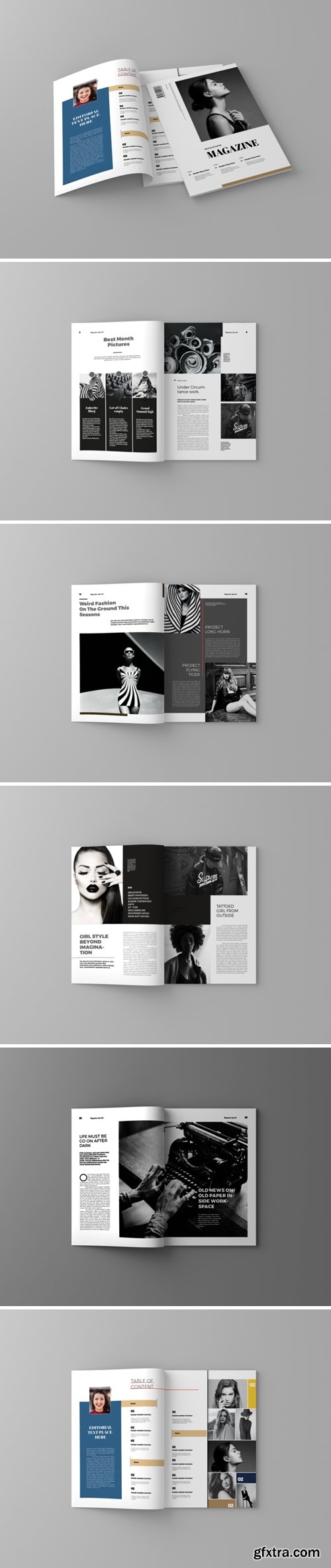 Monochrome Magazine Template