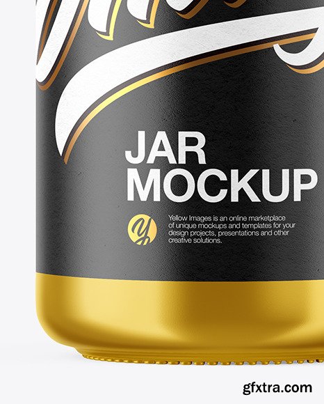 Metallized Jar Mockup 47427