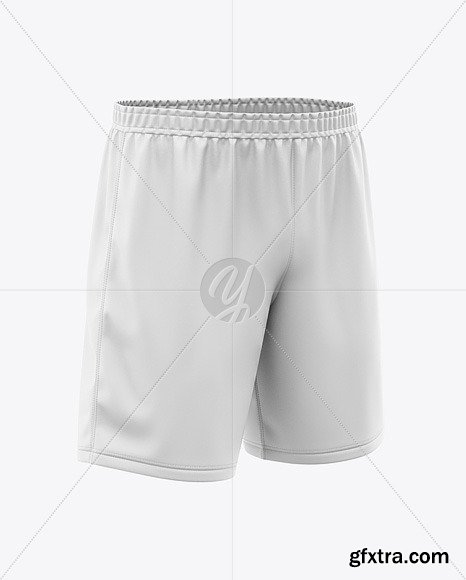 Men\'s Soccer Shorts Mockup - Front Half-Side 47443