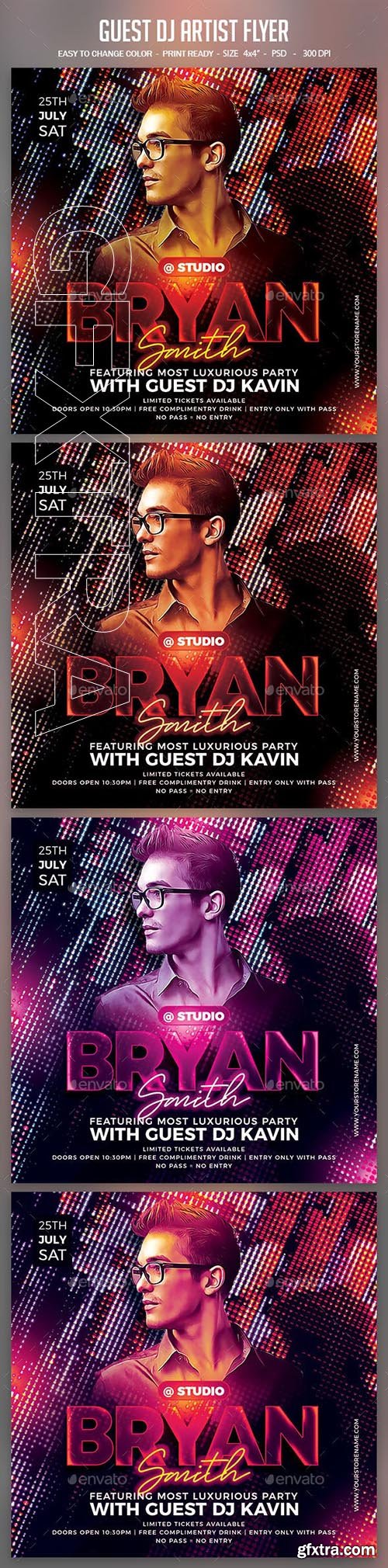 GraphicRiver - Guest DJ Artist Flyer 24279020