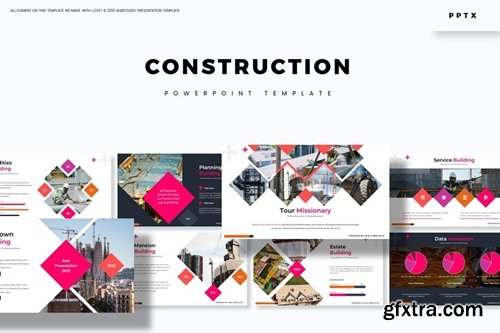 Contruction Powerpoint, Keynote and Google Slides Templates