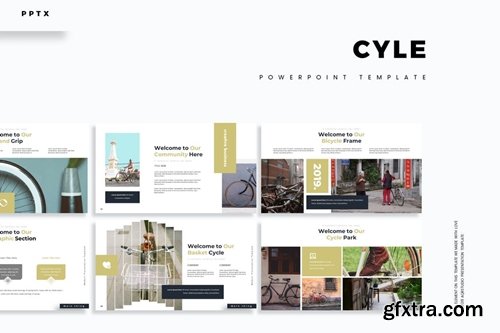 Cycle Powerpoint, Keynote and Google Slides Templates