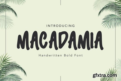 CM - Macadamia Handwritten Font 4037731