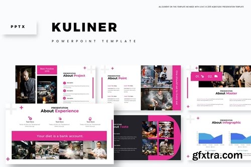 Kuliner Powerpoint, Keynote and Google Slides Templates