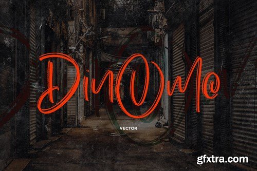 Dinomo SVG Brush Font