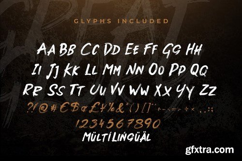 Great Glory Brush Font