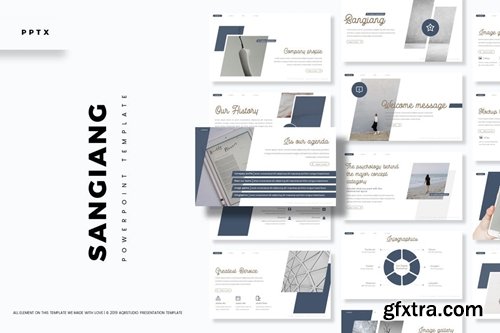 Sangiang Powerpoint, Keynote and Google Slides Templates